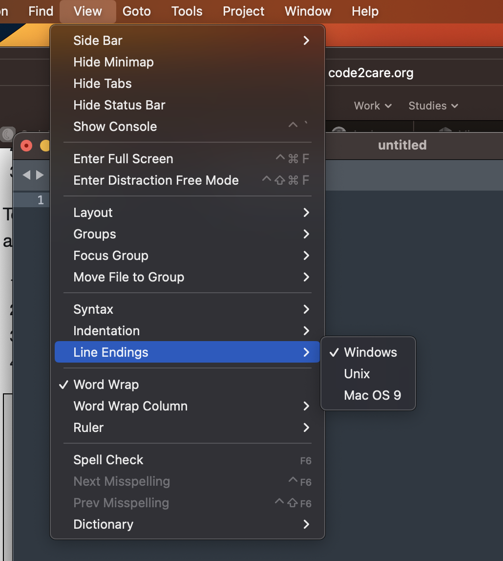 How to Select Line Endings in Sublime Text